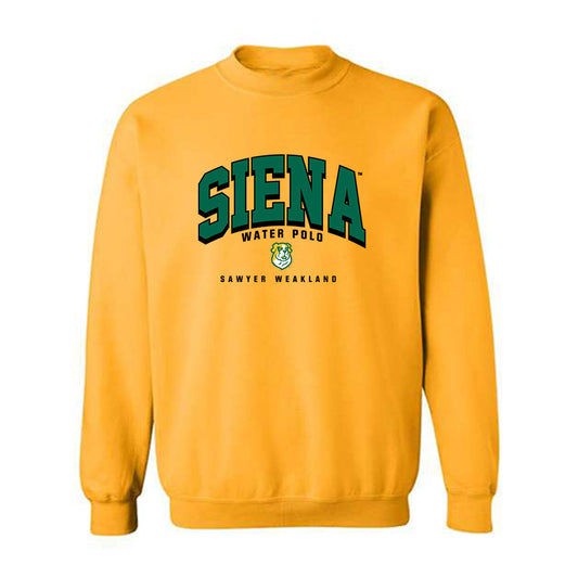 Siena - NCAA Women's Water Polo : Sawyer Weakland - Classic Fashion Shersey Crewneck Sweatshirt-0