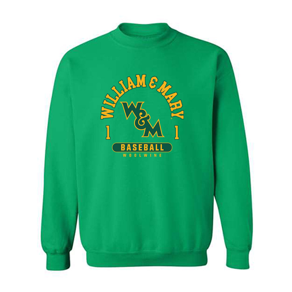 William & Mary - NCAA Baseball : Jackson Woolwine - Classic Fashion Shersey Crewneck Sweatshirt-0