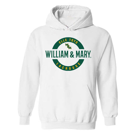William & Mary - NCAA Women's Lacrosse : Elle Toto - Classic Fashion Shersey Hooded Sweatshirt-0