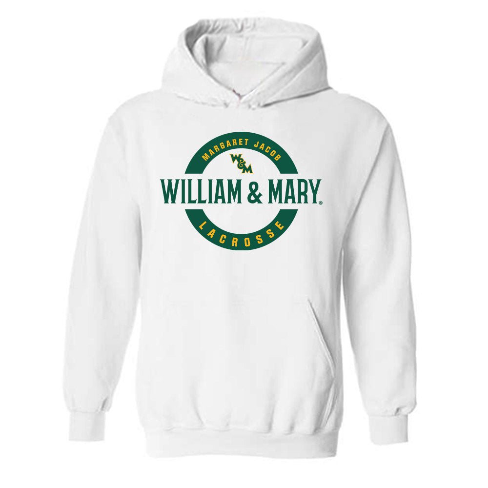 William & Mary - NCAA Women's Lacrosse : Margaret Jacob - Classic Fashion Shersey Hooded Sweatshirt-0