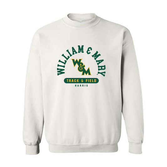 William & Mary - NCAA Men's Track & Field : Uriah Harris - Classic Fashion Shersey Crewneck Sweatshirt-0