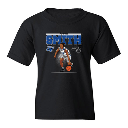 Grand Valley - NCAA Men's Basketball : Trevor Smith - Caricature Youth T-Shirt-0