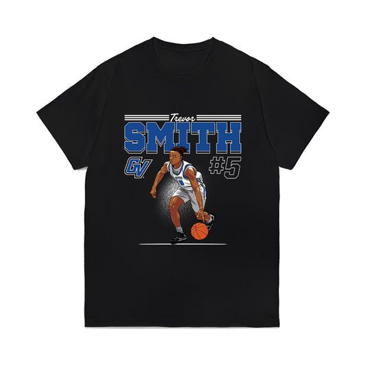 Grand Valley - NCAA Men's Basketball : Trevor Smith - Caricature Comfort Colors T-Shirt-0