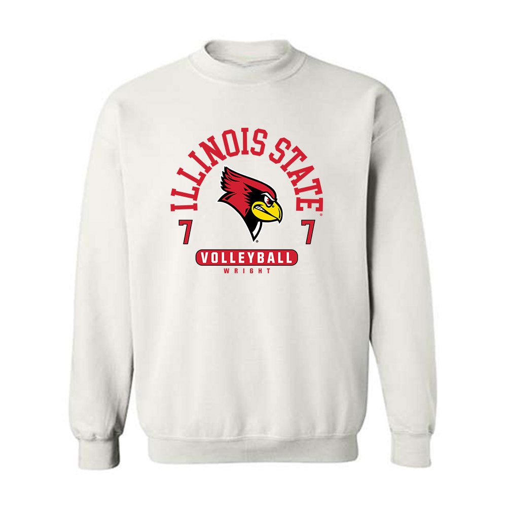 Illinois State - NCAA Women's Volleyball : Sidney Wright - Classic Fashion Shersey Crewneck Sweatshirt-0