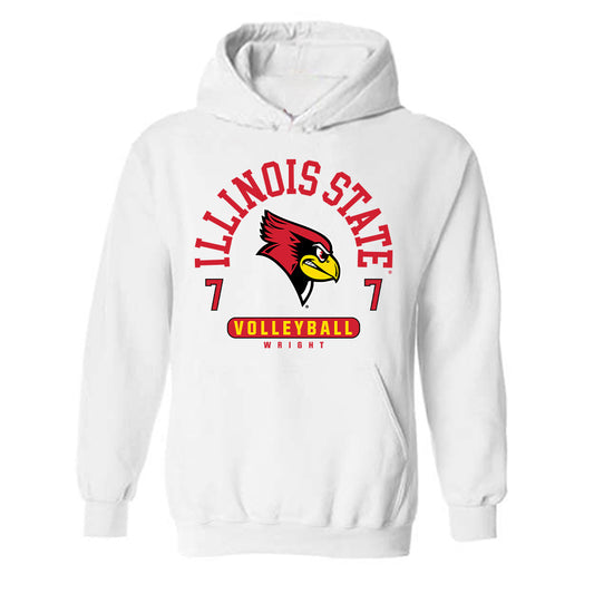 Illinois State - NCAA Women's Volleyball : Sidney Wright - Classic Fashion Shersey Hooded Sweatshirt-0