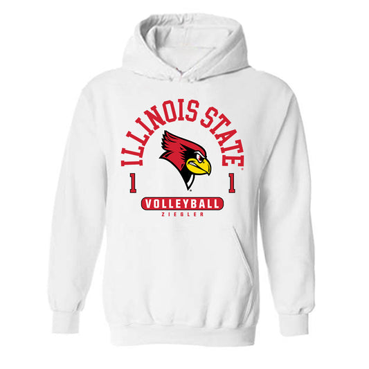 Illinois State - NCAA Women's Volleyball : Ruth Ziegler - Classic Fashion Shersey Hooded Sweatshirt-0