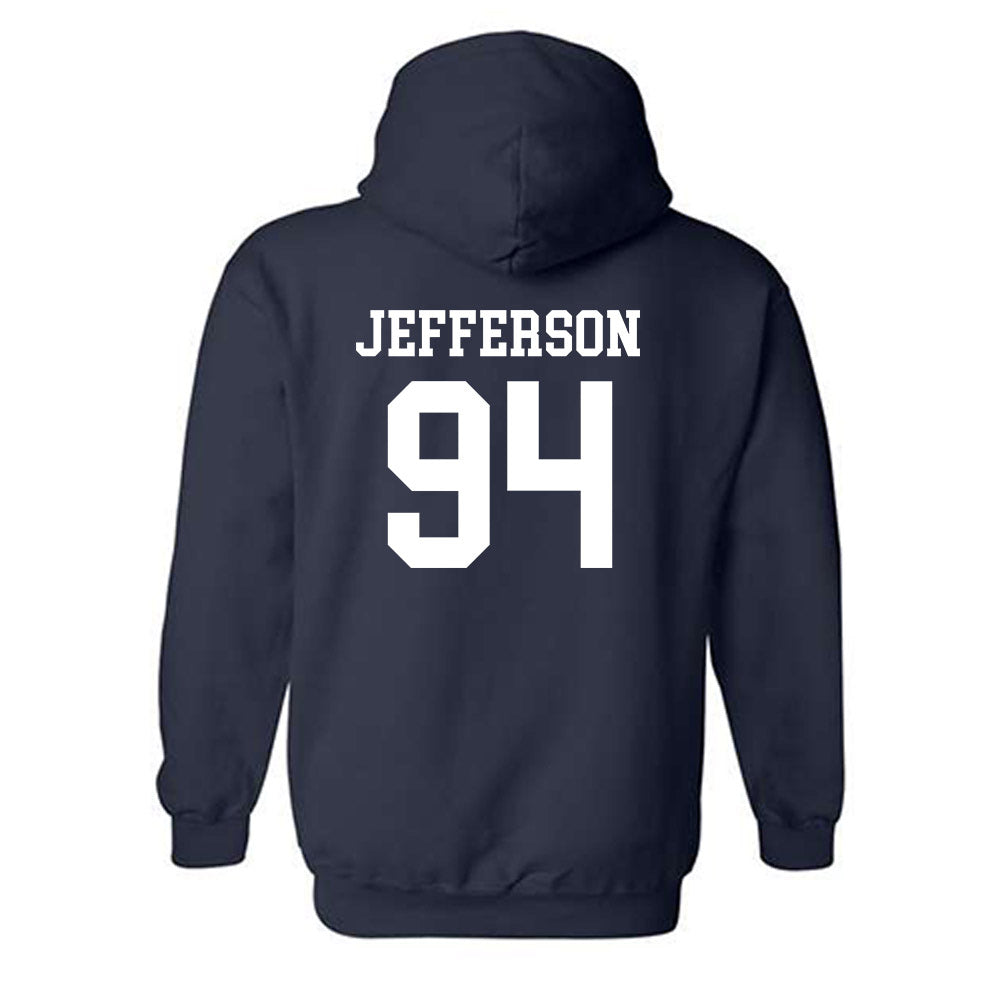 SMU - NCAA Football : Jonathan Jefferson - Classic Shersey Hooded Sweatshirt-1