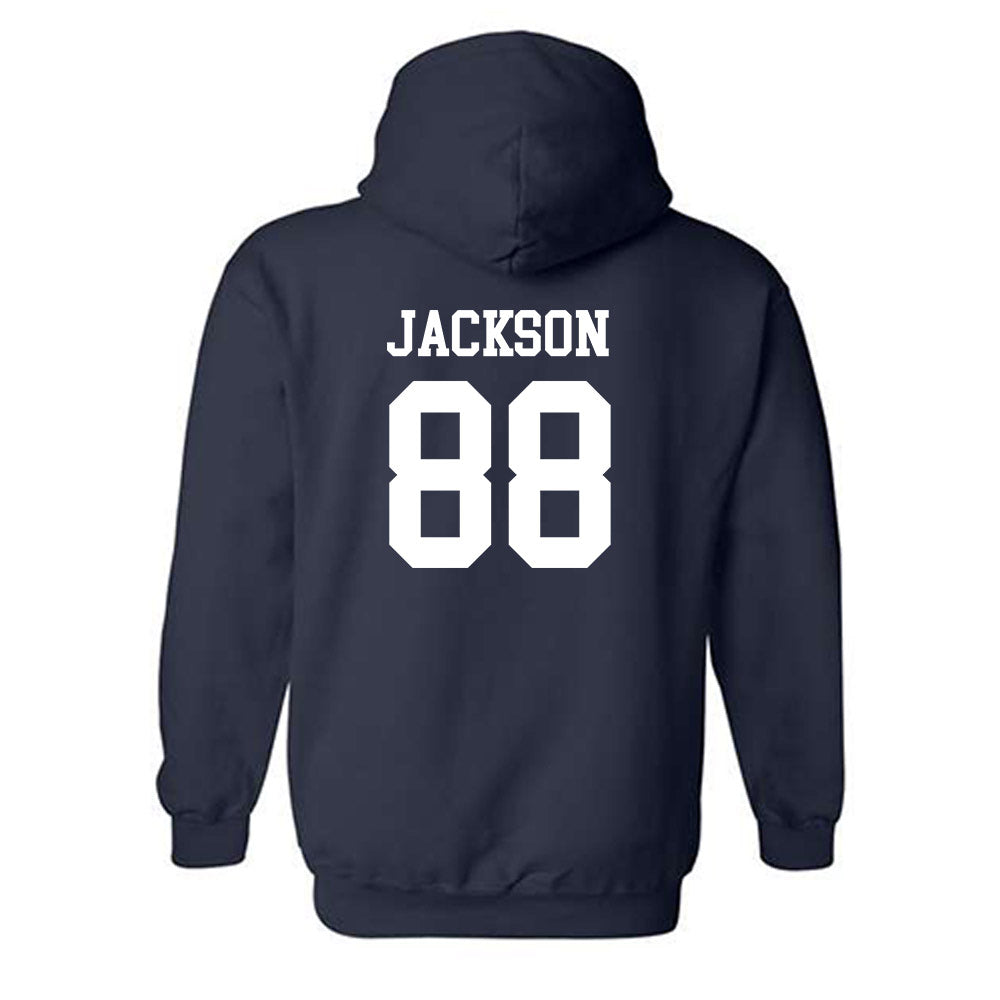 SMU - NCAA Football : Trey Jackson - Classic Shersey Hooded Sweatshirt-1
