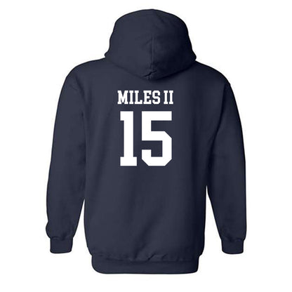 SMU - NCAA Football : Aljour Miles II - Classic Shersey Hooded Sweatshirt-1