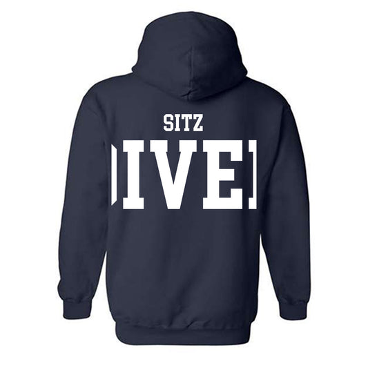 SMU - NCAA Men's Swimming & Diving : Luke Sitz - Classic Shersey Hooded Sweatshirt-0