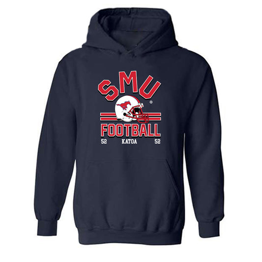 SMU - NCAA Football : Pupungatoa Katoa - Classic Fashion Shersey Hooded Sweatshirt-0
