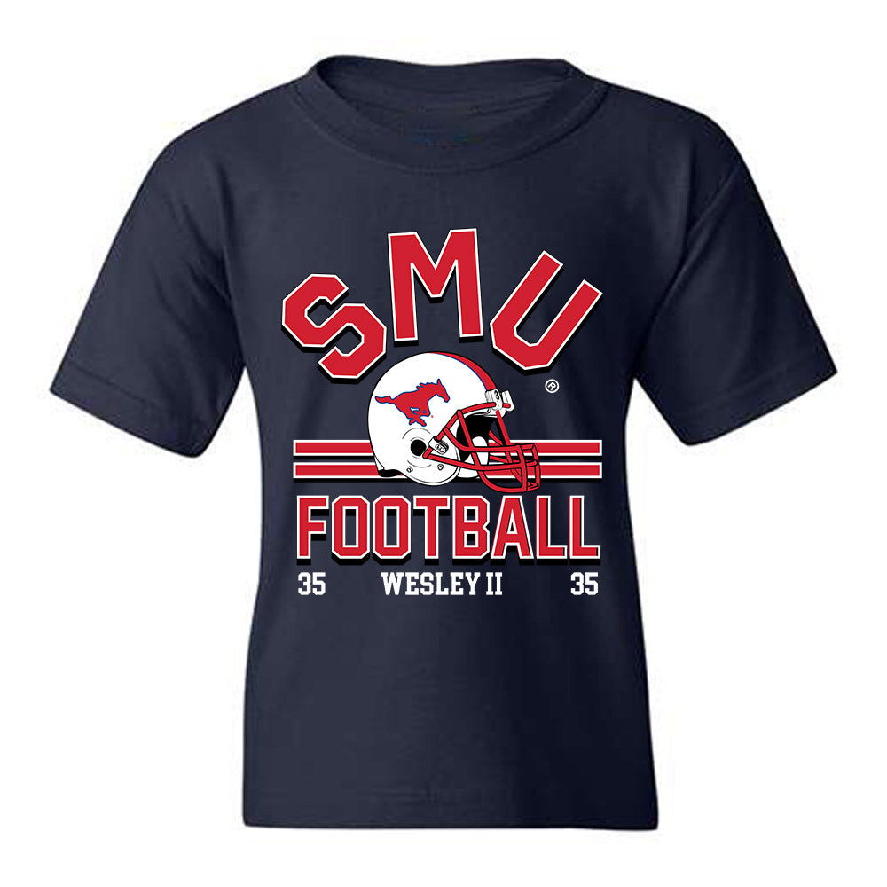 SMU - NCAA Football : Dante Wesley II - Classic Fashion Shersey Youth T-Shirt-0