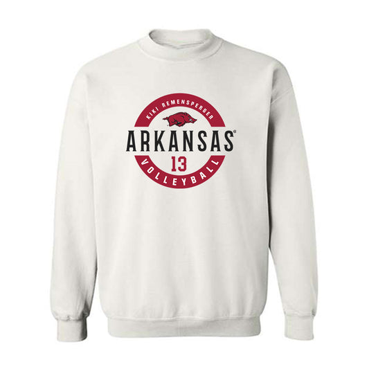 Arkansas - NCAA Women's Volleyball : Kiki Remensperger - Classic Fashion Shersey Crewneck Sweatshirt-0