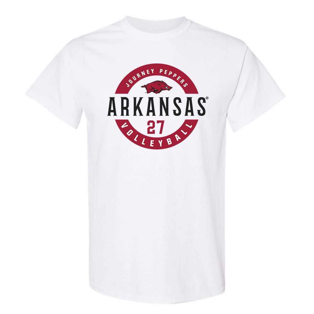 Arkansas - NCAA Women's Volleyball : Journey Peppers - Classic Fashion Shersey T-Shirt-0