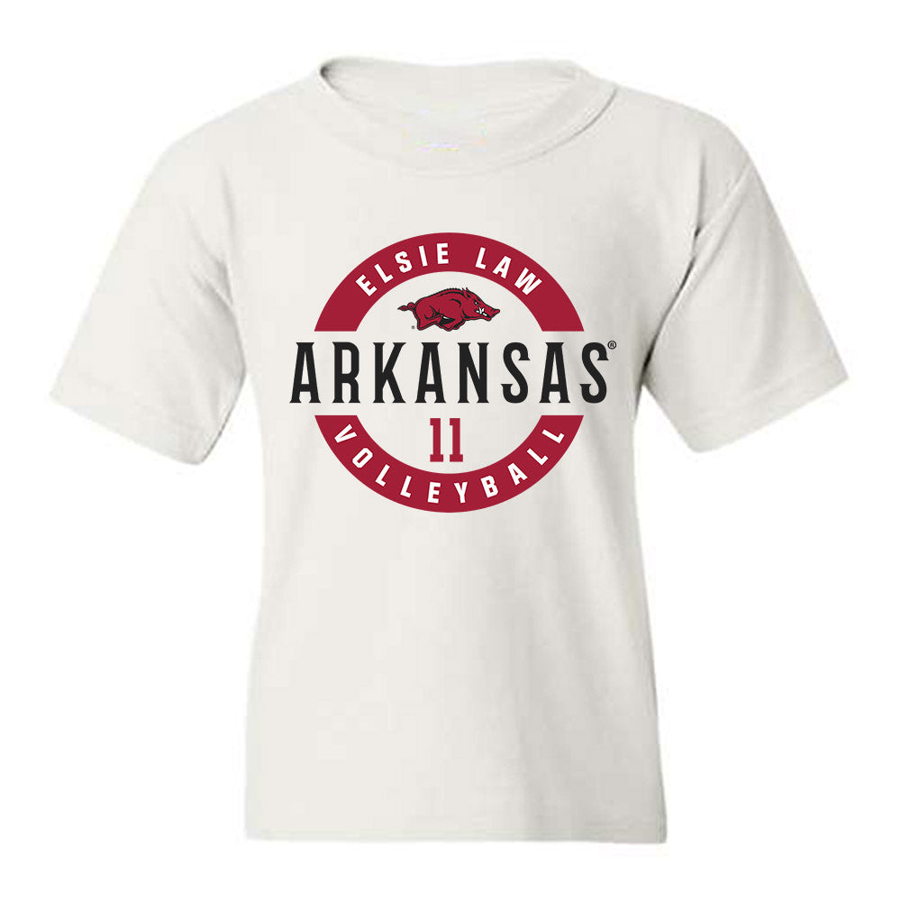Arkansas - NCAA Women's Volleyball : Elsie Law - Classic Fashion Shersey Youth T-Shirt-0