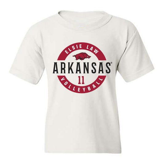 Arkansas - NCAA Women's Volleyball : Elsie Law - Classic Fashion Shersey Youth T-Shirt-0