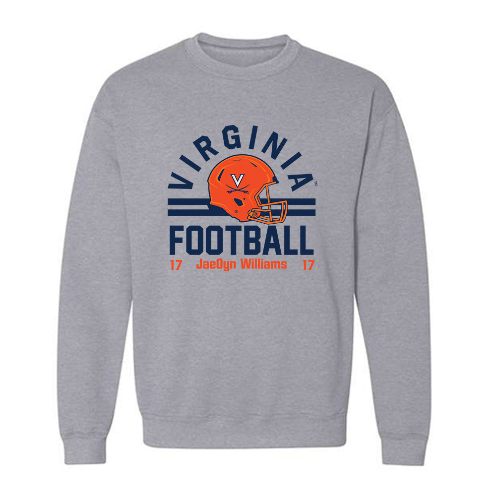 Virginia - NCAA Football : JaeOyn Williams - Crewneck Sweatshirt-0