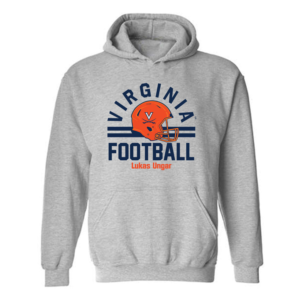 Virginia - NCAA Football : Lukas Ungar - Hooded Sweatshirt-0