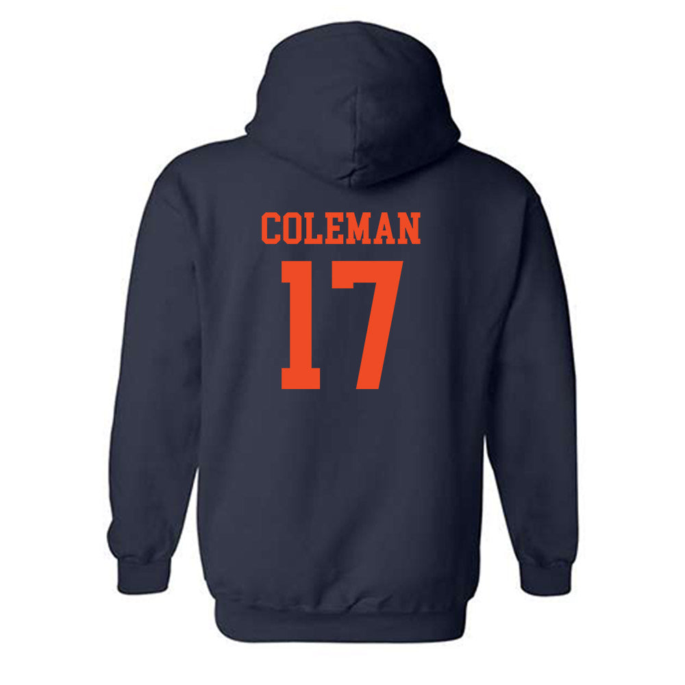 Virginia - NCAA Football : TyLyric Coleman - Hooded Sweatshirt-1