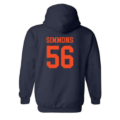 Virginia - NCAA Football : Tyler Simmons - Hooded Sweatshirt-1