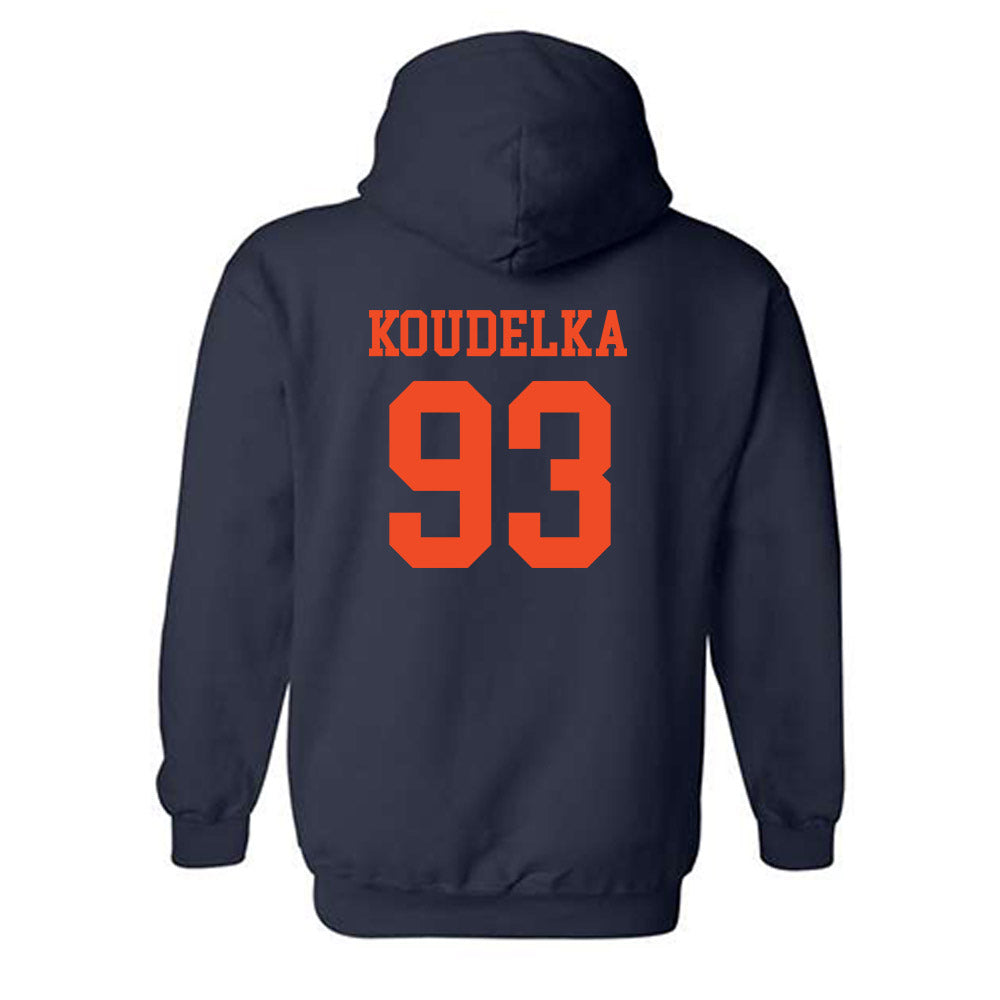 Virginia - NCAA Football : Billy Koudelka - Hooded Sweatshirt-1