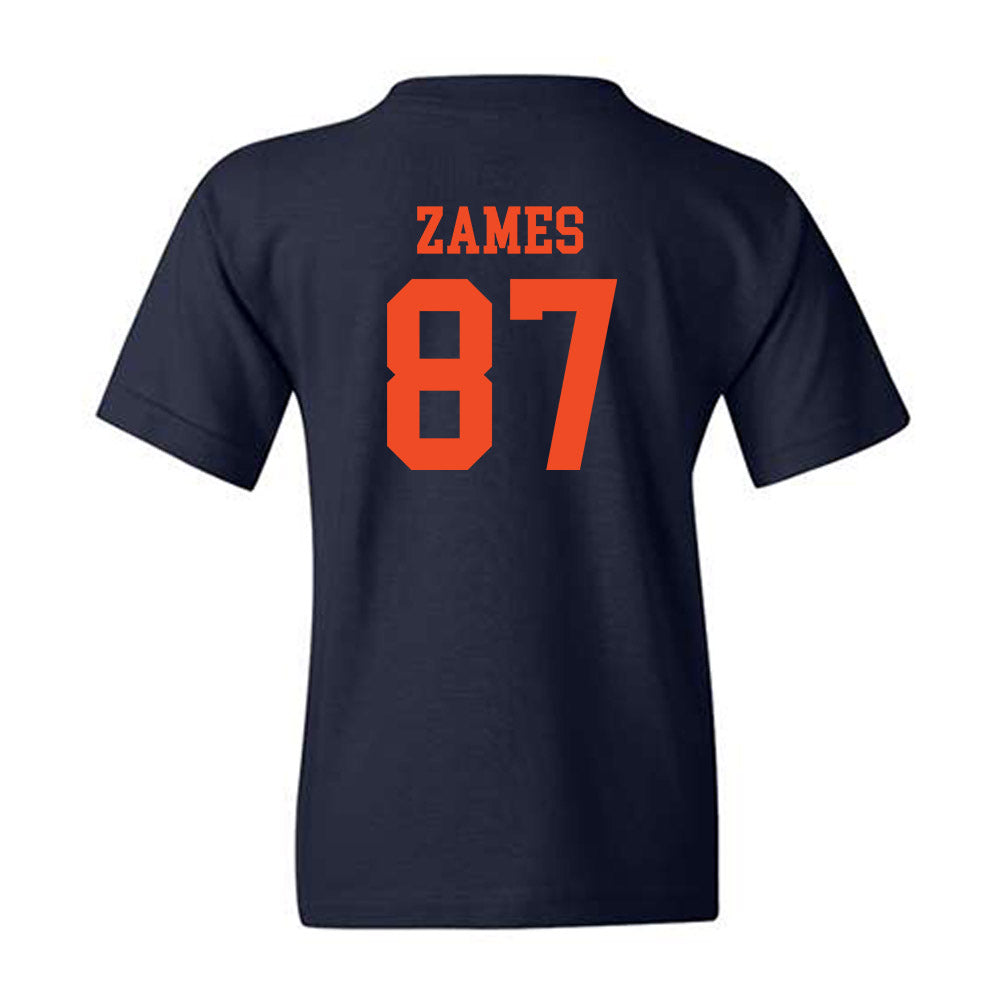Virginia - NCAA Football : Justin Zames - Youth T-Shirt-1