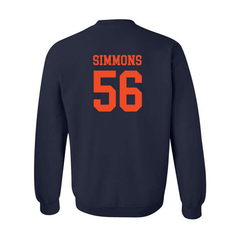 Virginia - NCAA Football : Tyler Simmons - Crewneck Sweatshirt-1