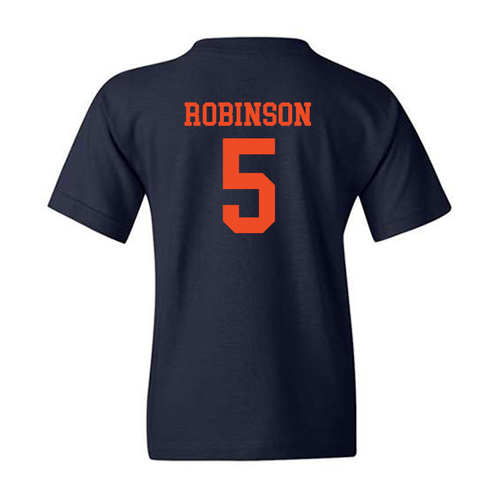 Virginia - NCAA Football : Kam Robinson - Youth T-Shirt-1