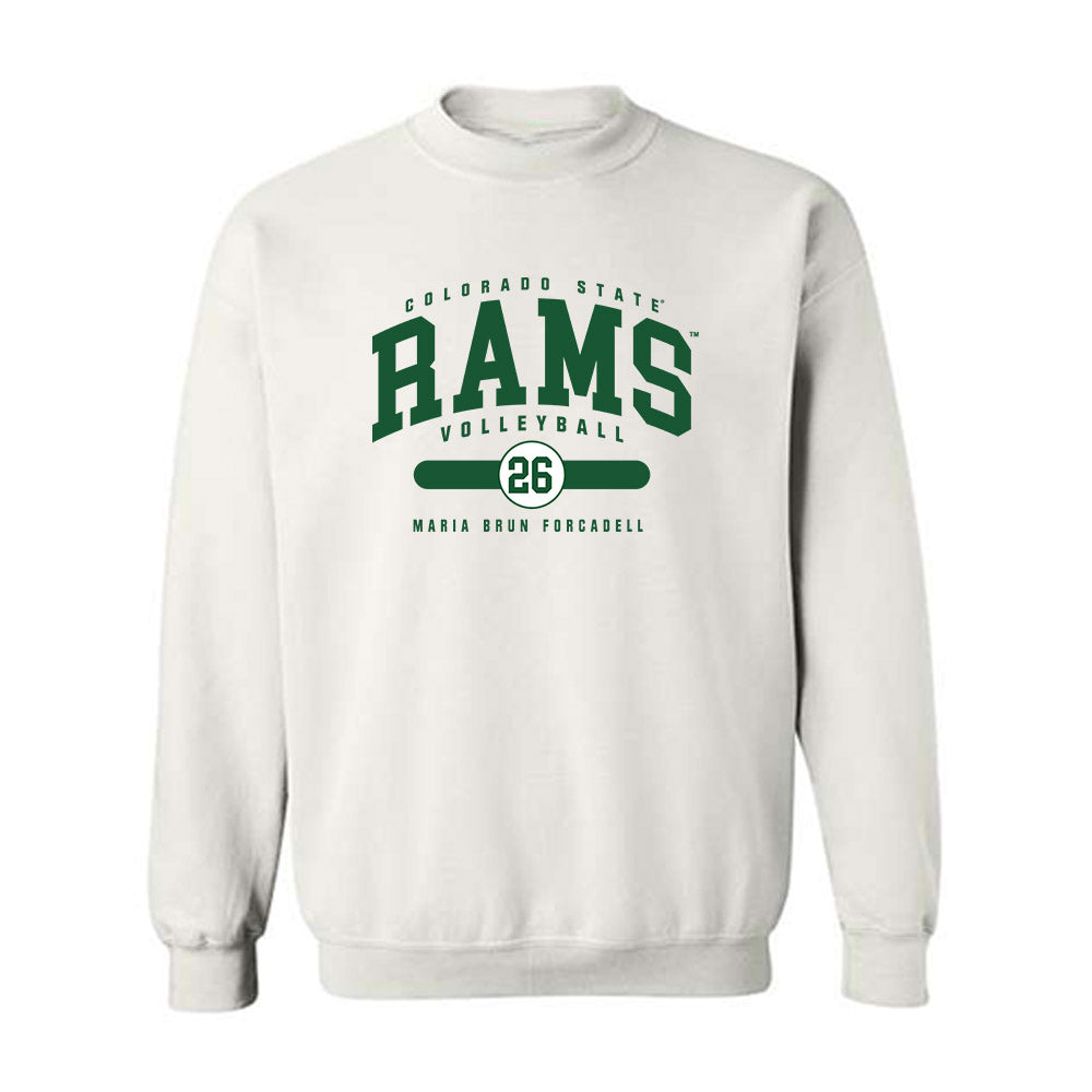Colorado State - NCAA Women's Volleyball : Maria Brun Forcadell - Crewneck Sweatshirt-0