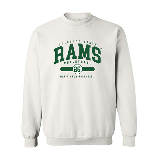 Colorado State - NCAA Women's Volleyball : Maria Brun Forcadell - Crewneck Sweatshirt-0