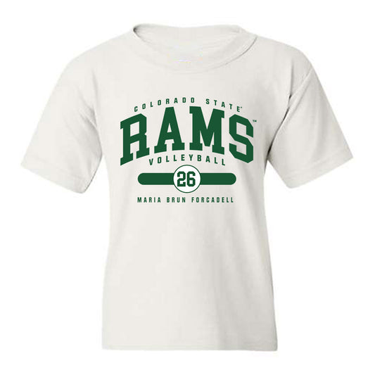 Colorado State - NCAA Women's Volleyball : Maria Brun Forcadell - Youth T-Shirt-0
