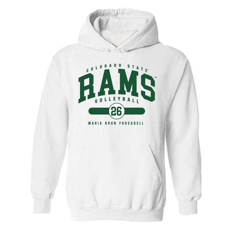 Colorado State - NCAA Women's Volleyball : Maria Brun Forcadell - Hooded Sweatshirt-0