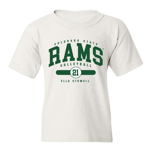 Colorado State - NCAA Women's Volleyball : Ella Stowell - Youth T-Shirt-0