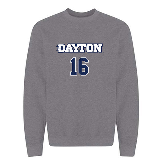 Dayton - NCAA Women's Volleyball : Gabriela Machin - Replica Shersey Crewneck Sweatshirt-0