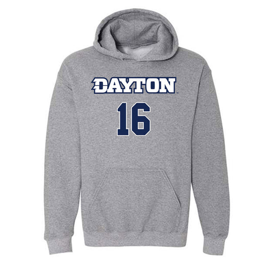 Dayton - NCAA Women's Volleyball : Gabriela Machin - Replica Shersey Hooded Sweatshirt-0