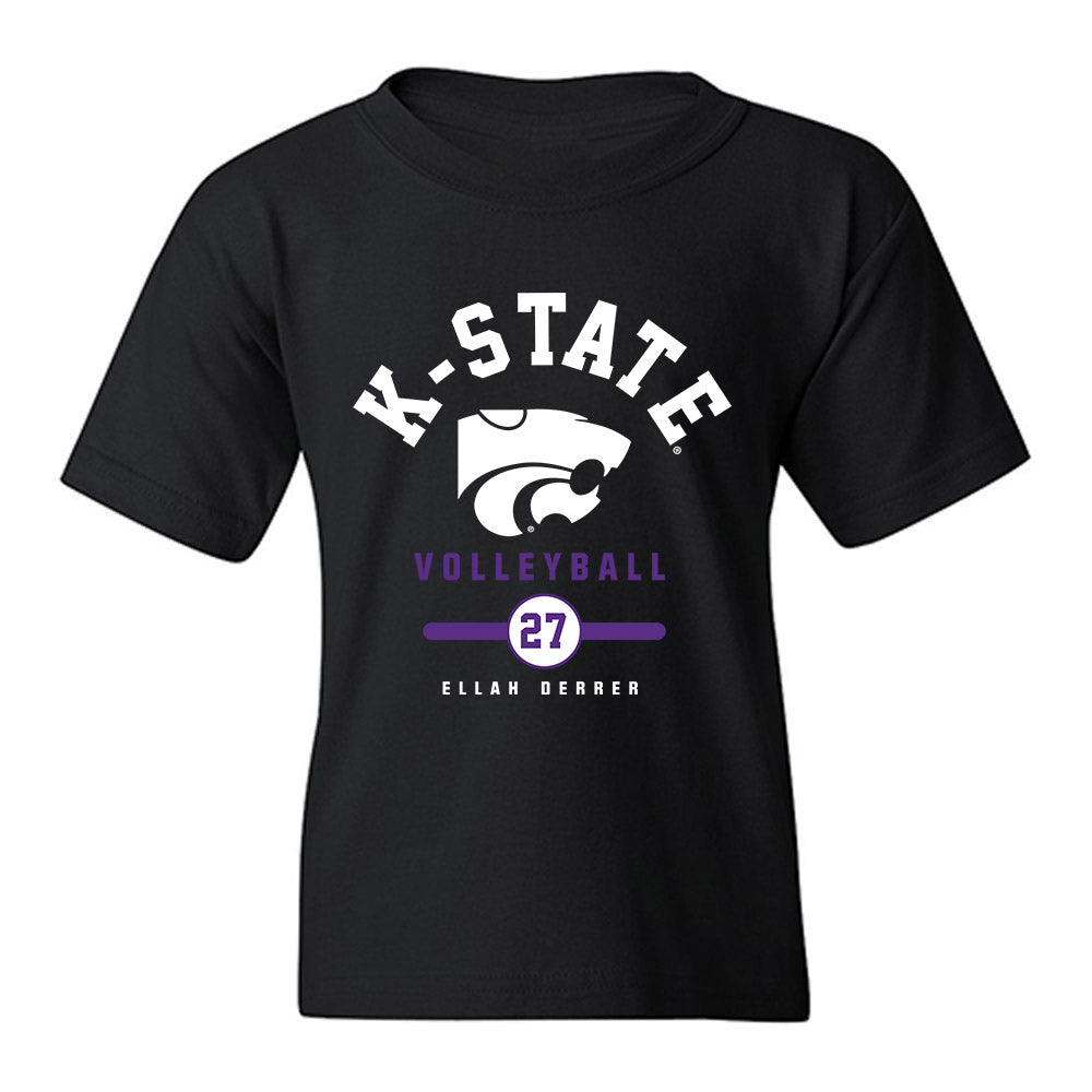 Kansas State - NCAA Women's Volleyball : Ellah Derrer - Classic Fashion Shersey Youth T-Shirt-0