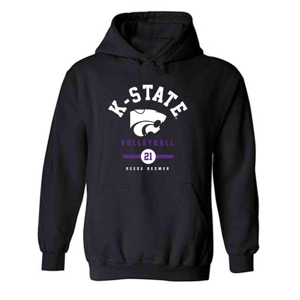Kansas State - NCAA Women's Volleyball : Reese Resmer - Classic Fashion Shersey Hooded Sweatshirt-0