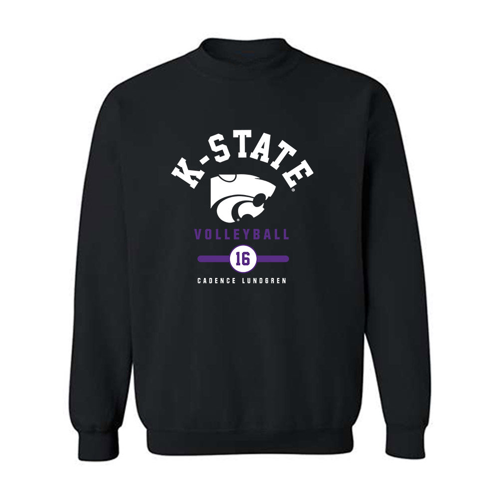 Kansas State - NCAA Women's Volleyball : Cadence Lundgren - Classic Fashion Shersey Crewneck Sweatshirt-0