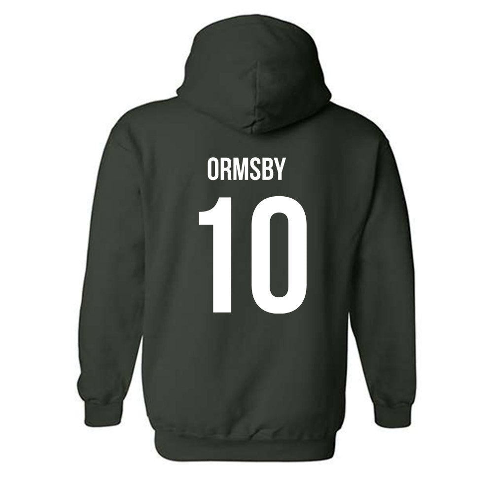Michigan State - NCAA Women's Volleyball : Leela Ormsby - Replica Shersey Hooded Sweatshirt-1