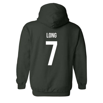 Michigan State - NCAA Women's Volleyball : Malayah Long - Replica Shersey Hooded Sweatshirt-1