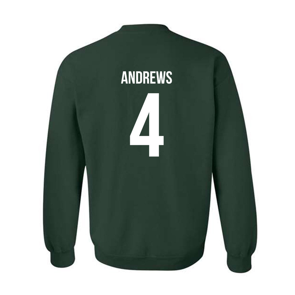 Michigan State - NCAA Women's Volleyball : Madi Andrews - Replica Shersey Crewneck Sweatshirt-1