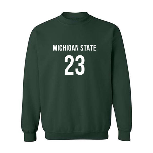 Michigan State - NCAA Women's Volleyball : Cameron Berger - Replica Shersey Crewneck Sweatshirt-0