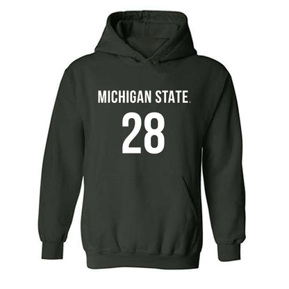 Michigan State - NCAA Women's Volleyball : Alanna Bankston - Replica Shersey Hooded Sweatshirt-0