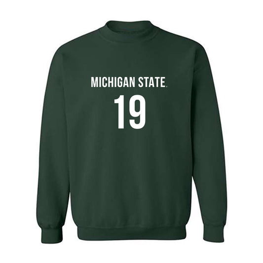 Michigan State - NCAA Women's Volleyball : Hayley Ogden - Replica Shersey Crewneck Sweatshirt-0