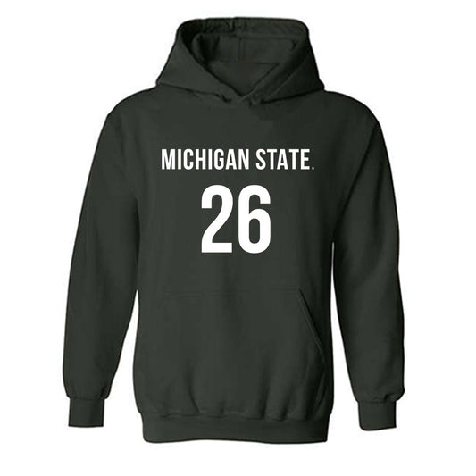 Michigan State - NCAA Women's Volleyball : Alana Whitfield - Replica Shersey Hooded Sweatshirt-0