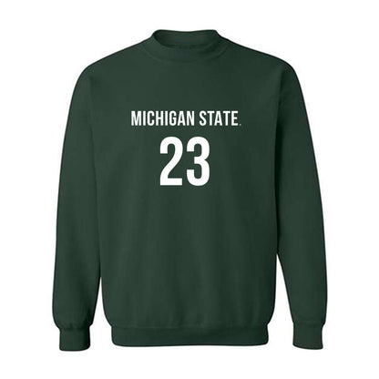 Michigan State - NCAA Women's Volleyball : Cameron Berger - Replica Shersey Crewneck Sweatshirt-0