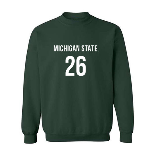 Michigan State - NCAA Women's Volleyball : Alana Whitfield - Replica Shersey Crewneck Sweatshirt-0