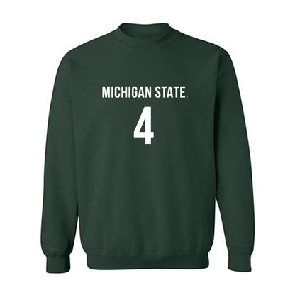 Michigan State - NCAA Women's Volleyball : Madi Andrews - Replica Shersey Crewneck Sweatshirt-0
