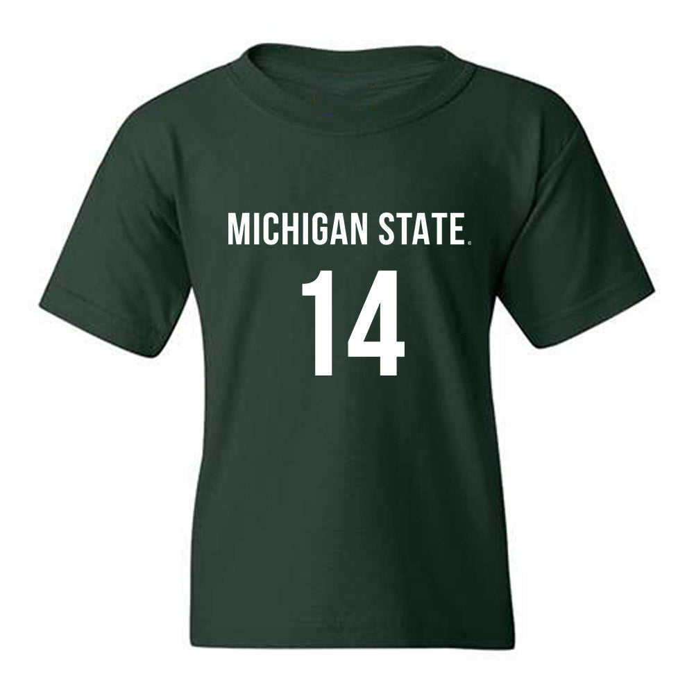 Michigan State - NCAA Women's Volleyball : Taylah Holdem - Replica Shersey Youth T-Shirt-0