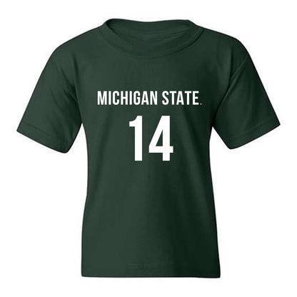 Michigan State - NCAA Women's Volleyball : Taylah Holdem - Replica Shersey Youth T-Shirt-0